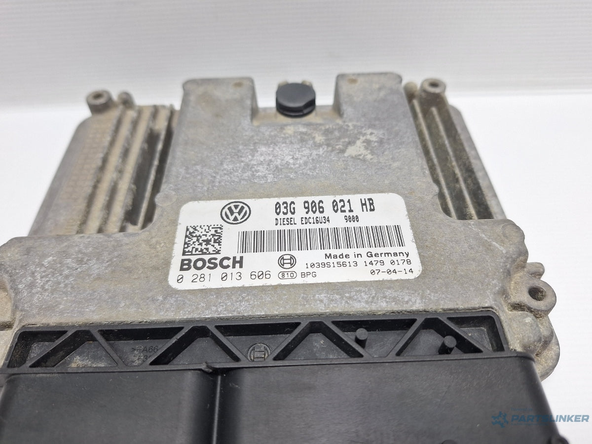 Calculator ECU motor VOLKSWAGEN GOLF V 1K1 2003 - 2009 TDI BKC, BLS, BXE BOSCH 0281013606 03G906021HB , EDC16U34