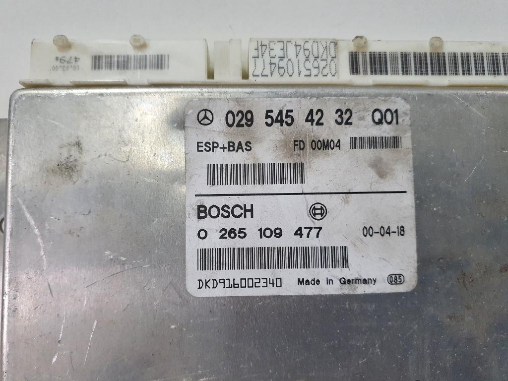 Calculator ABS ESP MERCEDES-BENZ A-CLASS W168 1997 - 2005 1.7 A 170 CDI OM 668.942 BOSCH 0265109477 0295454232