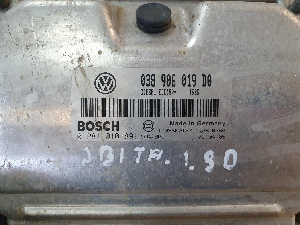 Calculator ECU motor SEAT IBIZA IV 6L1 2002 - 2009 1.9 TDI ASZ, BLT BOSCH 0281010891 038906019DQ