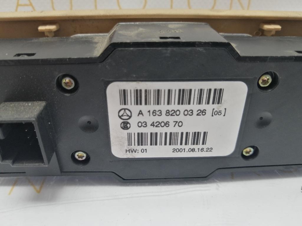 Comanda geamuri spate MERCEDES-BENZ M-CLASS W163 1998 - 2005 2.7 ML 270 CDI OM 612.963 A1638200326