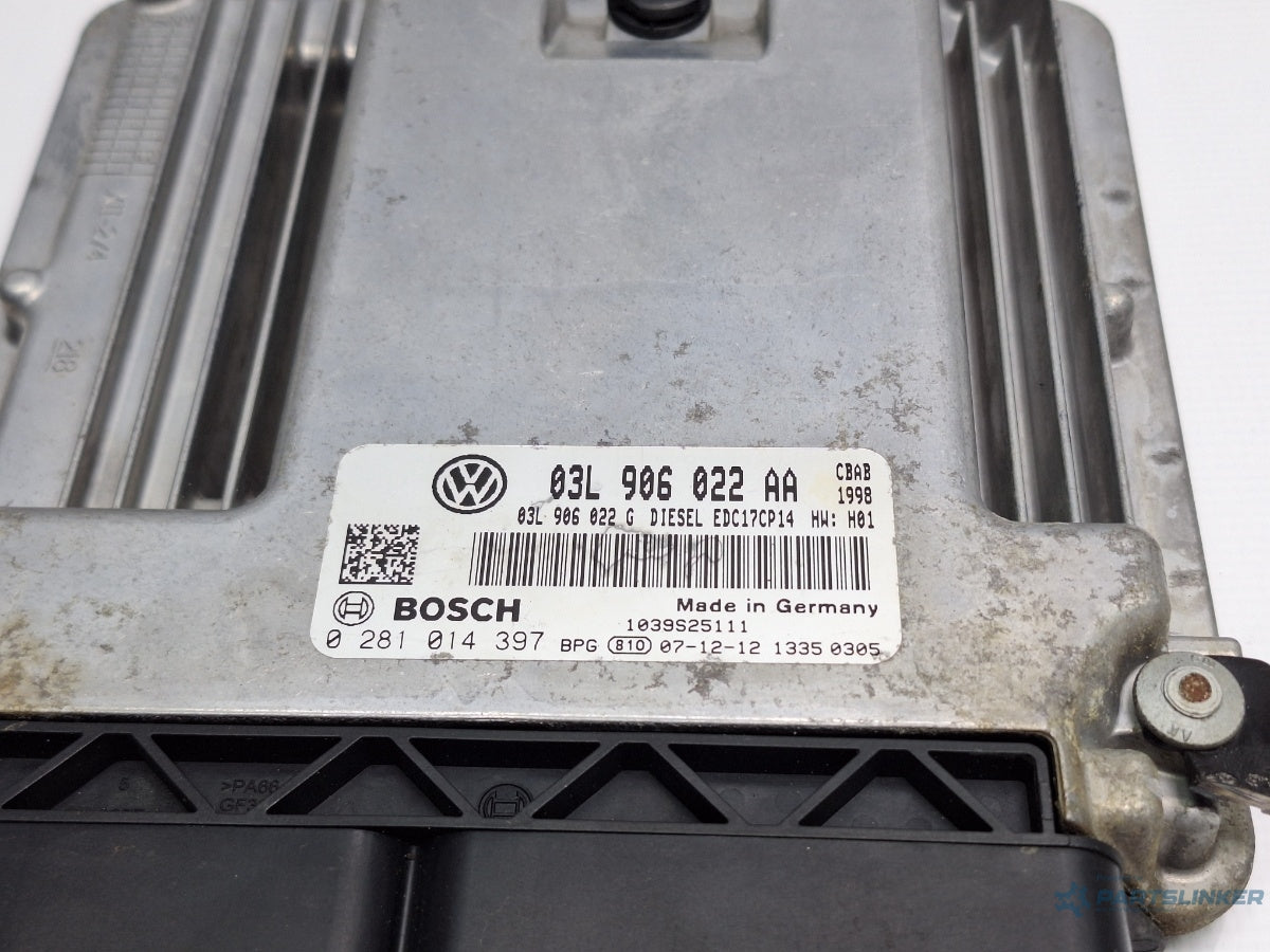 Calculator ECU motor VOLKSWAGEN TIGUAN 5N_ 2007 - > TDI 4motion CBAB, CFFB, CLJA BOSCH 0281014397 03L906022A , 03L906022G
