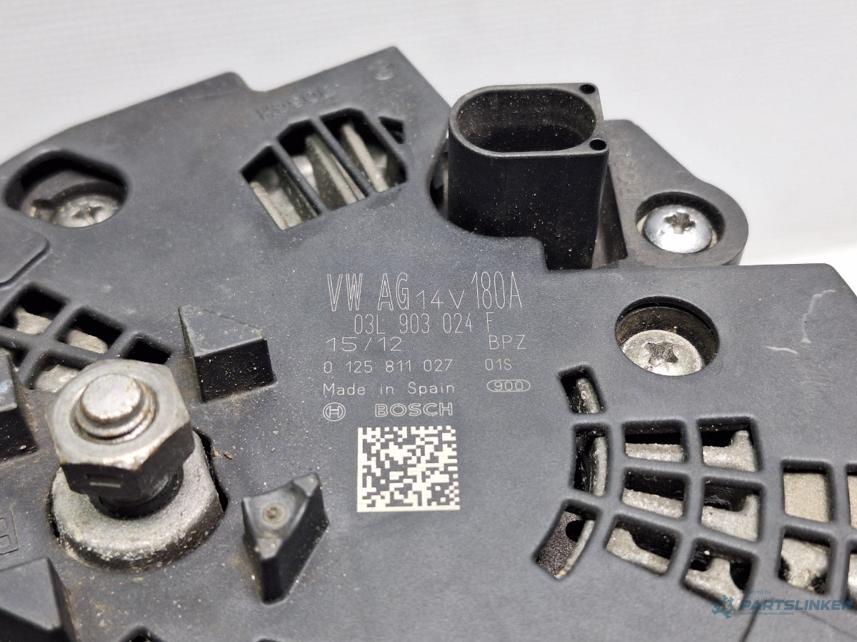 Alternator 180A VOLKSWAGEN PASSAT Variant 3G5 2014 - > TDI CRLB, DBGA, DFGA 03L903024F