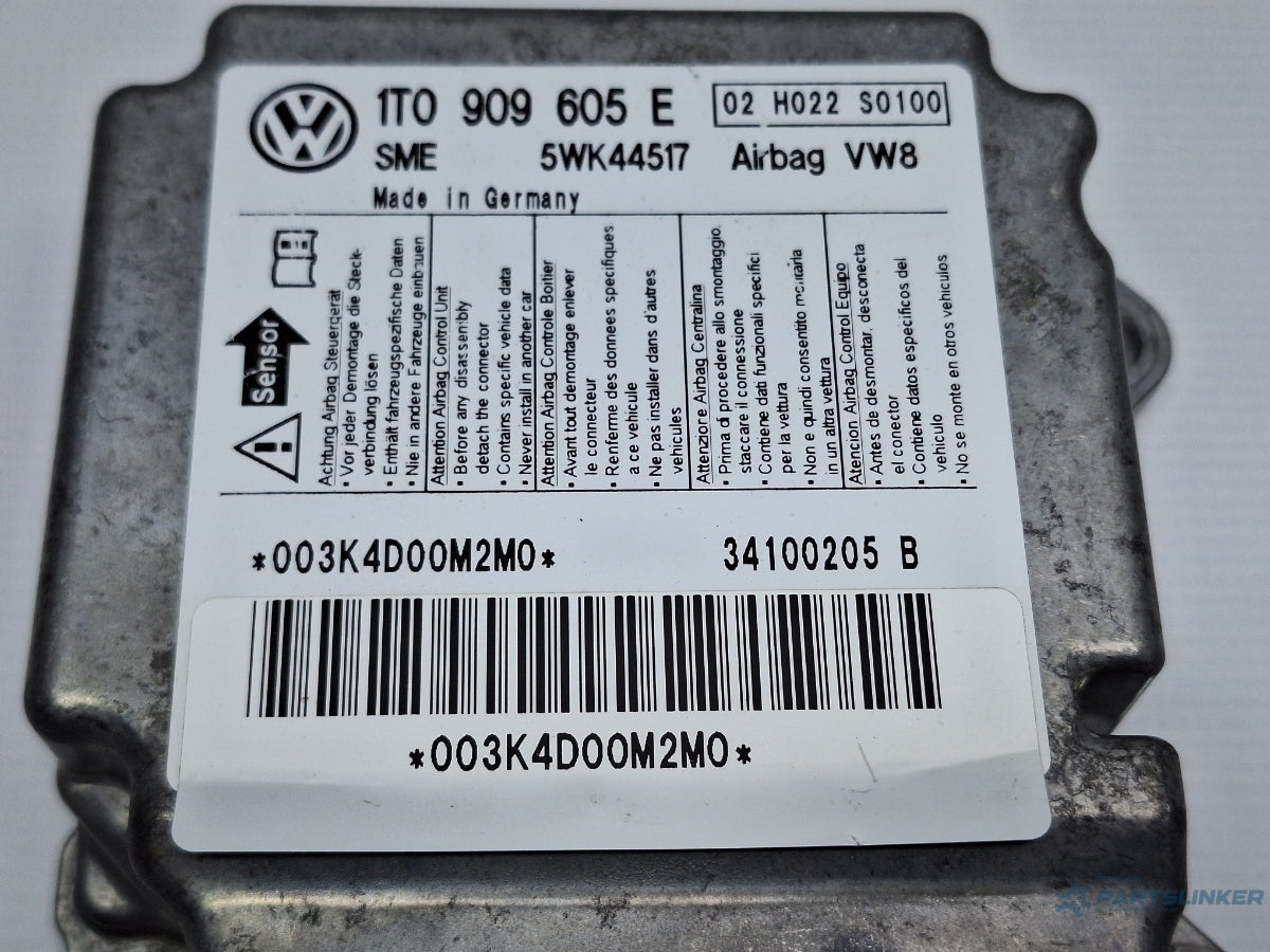 Calculator airbag VOLKSWAGEN TOURAN 1T3 2010 - 2015 TDI CFHC 1T0909605E