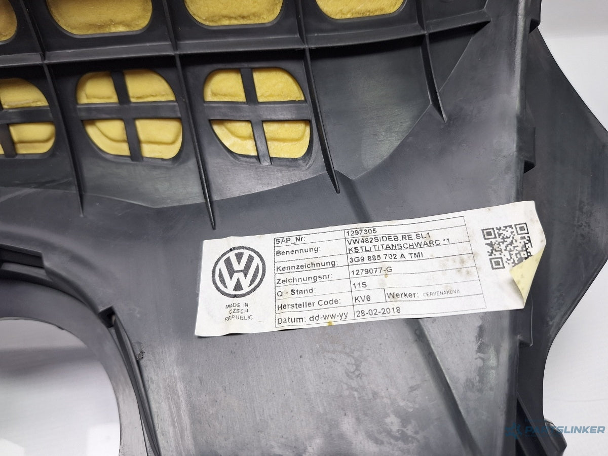 Coltar bancheta dreapta spate VOLKSWAGEN PASSAT Variant 3G5 2014 - > TDI CRLB, DBGA, DFGA 3G9885702A