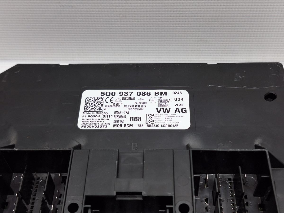 Modul BCM VOLKSWAGEN PASSAT Variant 3G5 2014 - > TDI CRLB, DBGA, DFGA 5Q0937086BM