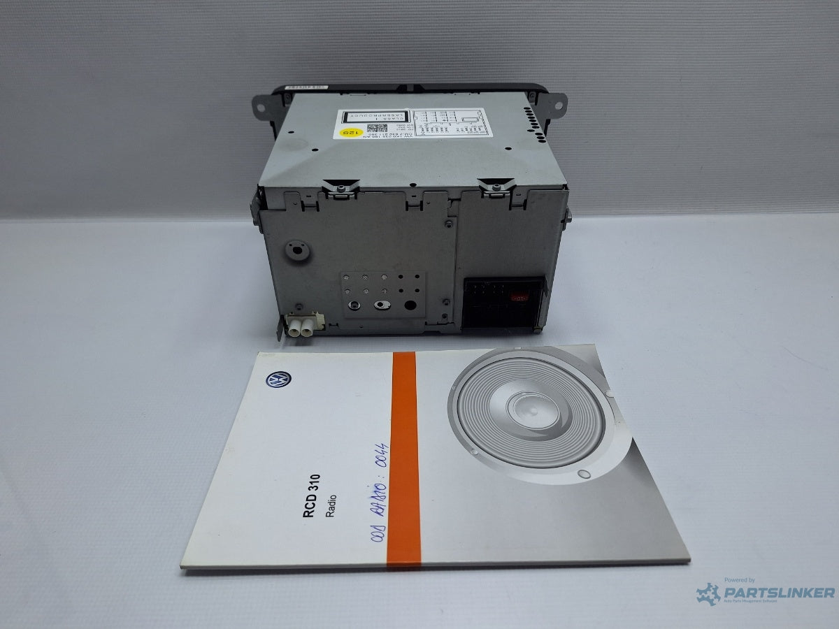 CD player RCD 310 VOLKSWAGEN JETTA IV 162, 163, AV3, AV2 2009 - > TDI CAYC BOSCH 8157640211360 1K0035186AN