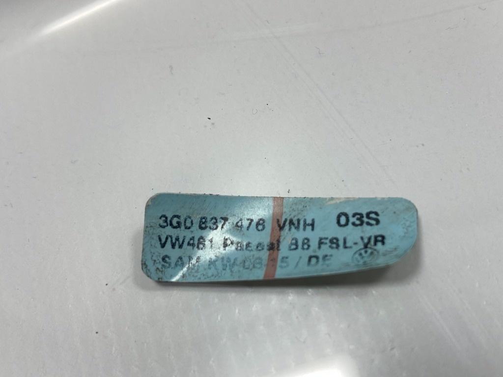 Perie cromata geam dreapta fata VOLKSWAGEN PASSAT Variant 3G5 2014 - > TDI CRLB, DBGA, DFGA 3G0837476