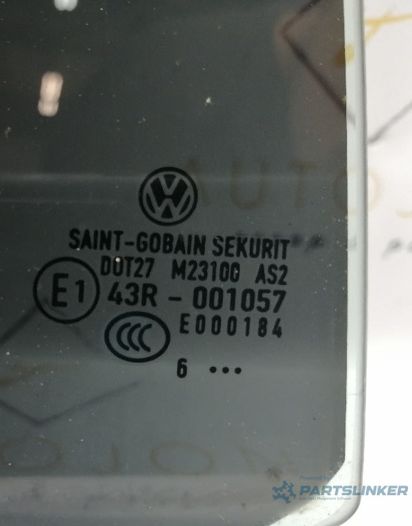 Geam fix usa stanga spate VOLKSWAGEN TOURAN 1T1, 1T2 2003 - 2010 1.9 TDI BKC, BLS, BXE 43R – 001057