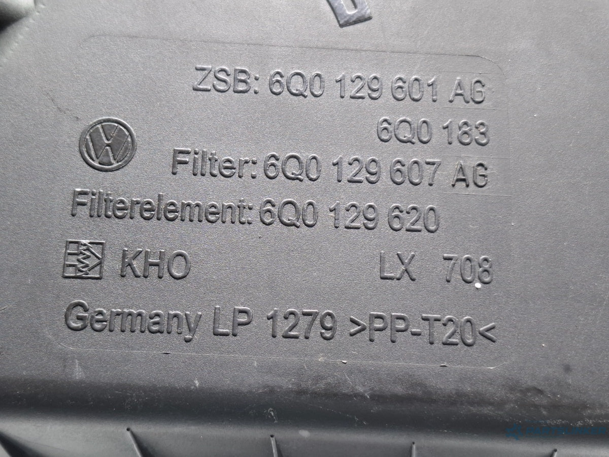Carcasa filtru de aer SKODA FABIA Saloon 6Y3 1999 - 2007 TDI ATD, AXR 6Q0129601AG