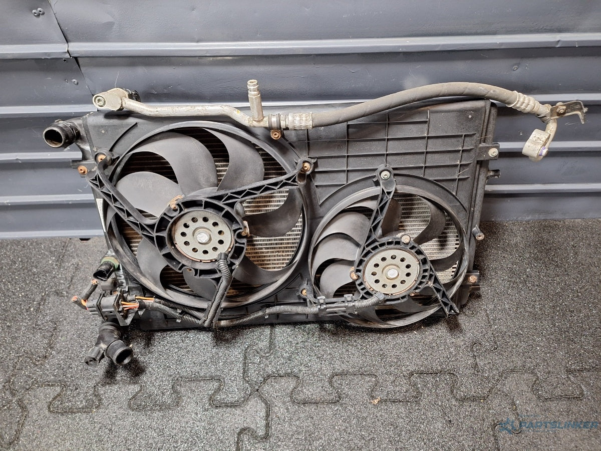 Ansamblu radiatoare cu ventilatoare SKODA FABIA Saloon 6Y3 1999 - 2007 TDI ATD, AXR 6Q0121253S , 6Q0820411B