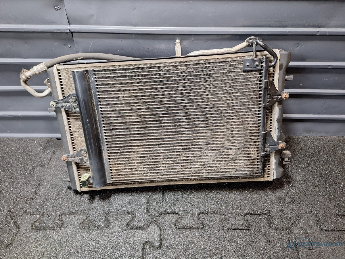 Ansamblu radiatoare cu ventilatoare SKODA FABIA Saloon 6Y3 1999 - 2007 TDI ATD, AXR 6Q0121253S , 6Q0820411B