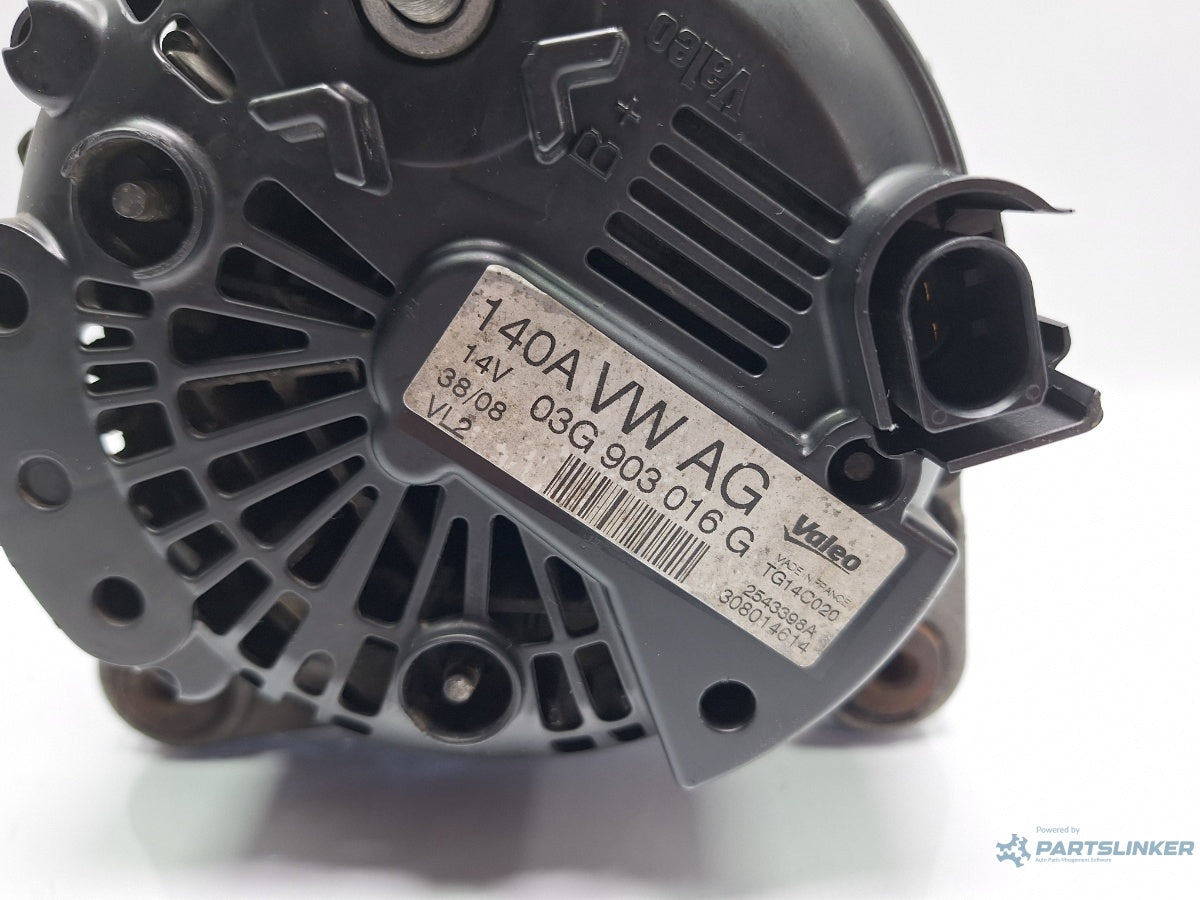 Alternator 140A AUDI A4 IV Avant 8K5, B8 2007 - 2015 TDI CAGA, CJCA, CMEA, CMFA Valeo TG14C020 03G903016G