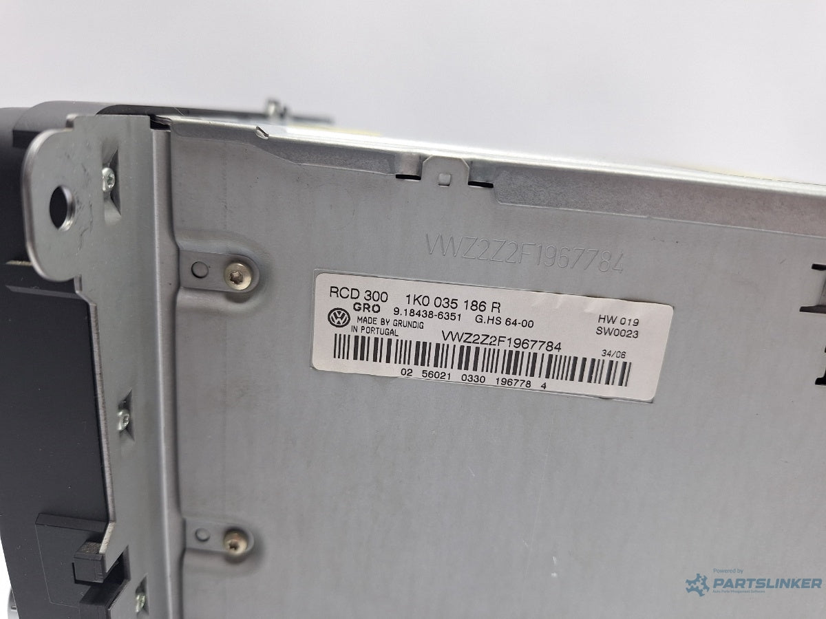 CD player RCD 300 VOLKSWAGEN TIGUAN 5N_ 2007 - > TDI 4motion CBAB, CFFB, CLJA 1K0035186R