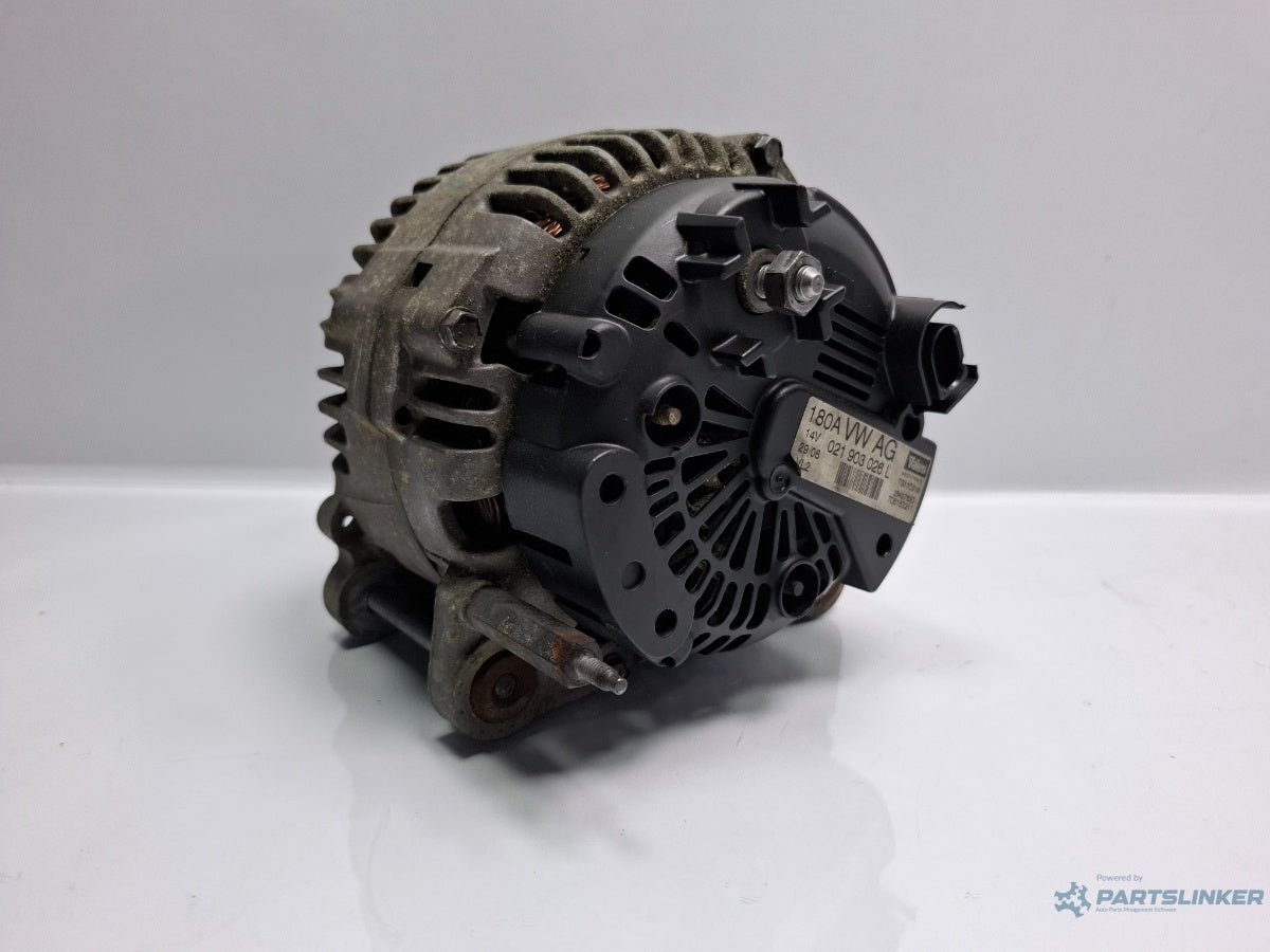 Alternator 180A VOLKSWAGEN PASSAT 3C2 2005 - 2010 TDI 16V BKP Valeo 2542783D 021903026L