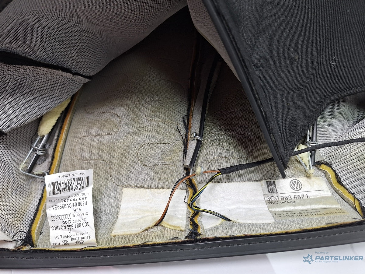 Spatar incalzit scaun dreapta VOLKSWAGEN PASSAT 3C2 2005 - 2010 TDI 16V BKP, CBAB 3C0881806NC , 3C0963557L