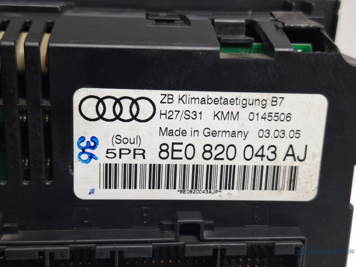 Panou AC AUDI A4 III Avant 8ED, B7 2004 - 2008 TDI BKE, BRB 8E0820043AJ