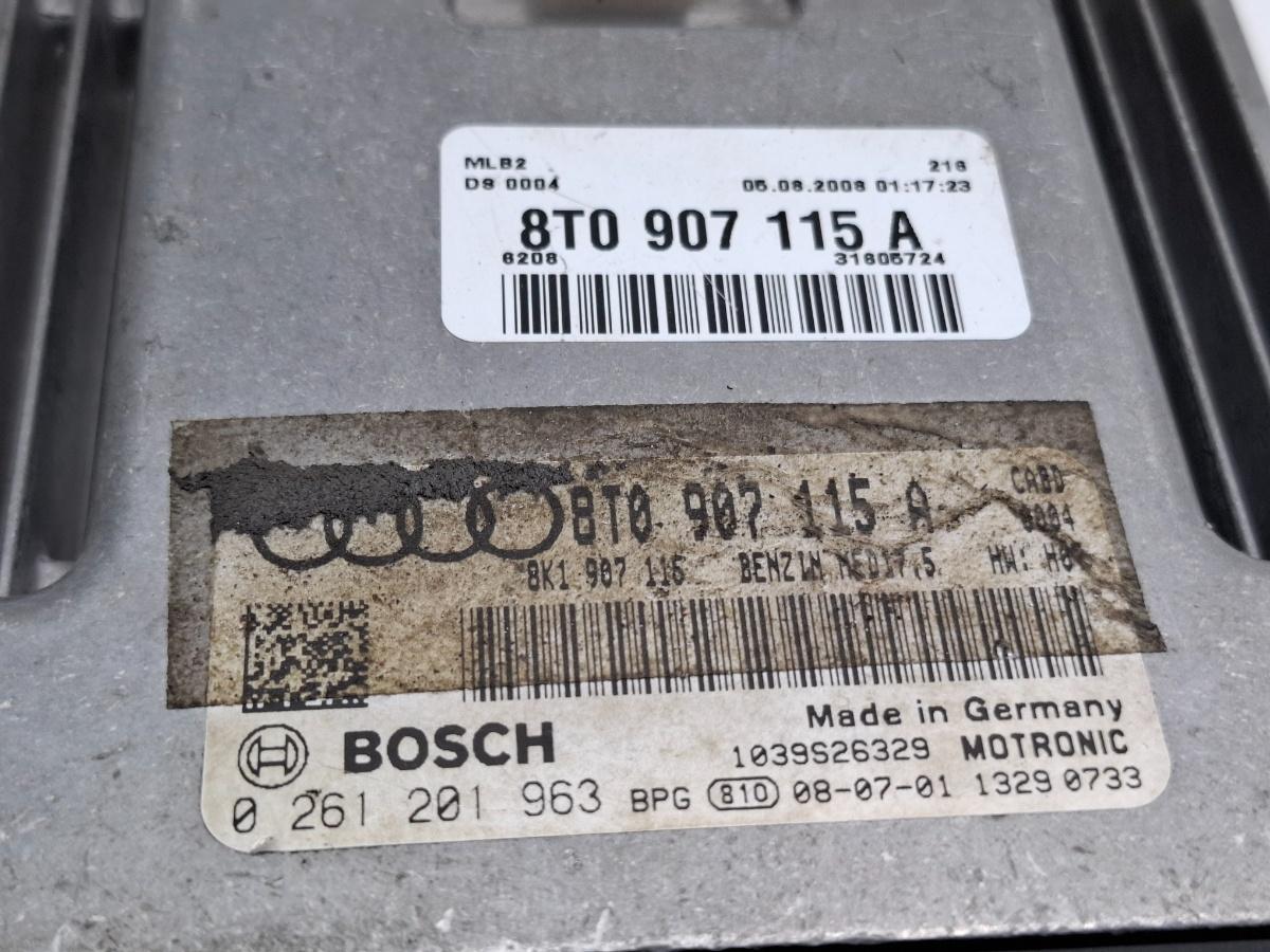 Calculator ECU AUDI A5/S5 8T3 2007 - 2017 TFSI CABD CAB BOSCH 0261201963 8T0907115A / 8K1907115