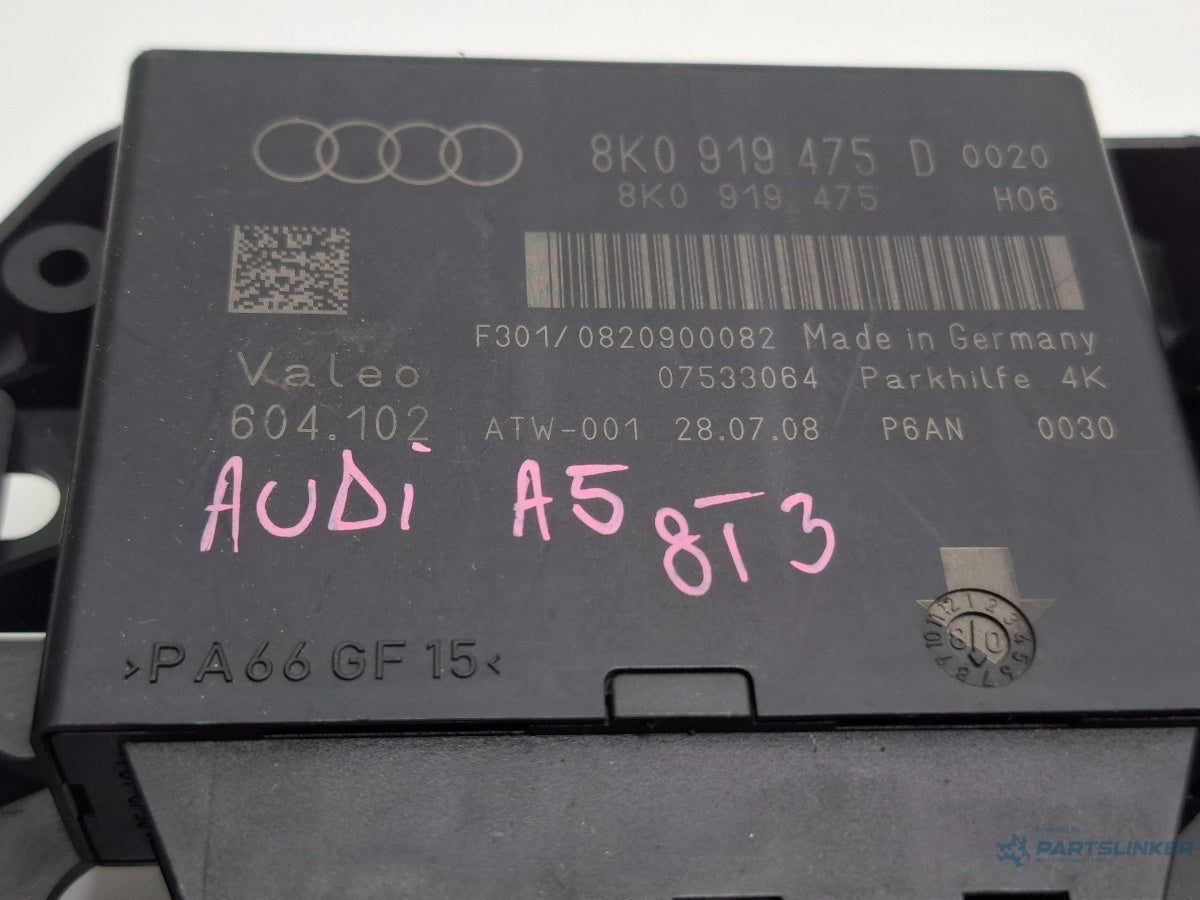 Calculator senzori parcare AUDI A5/S5 8T3 2007 - 2017 TFSI CABD, CJEB 8K0919475D