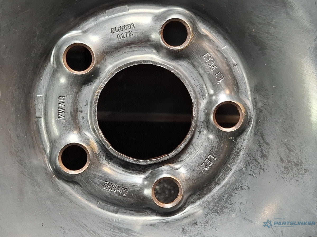 Roata rezerva R14 5x100 SKODA FABIA Combi 6Y5 2000 - 2007 1.2 1.2 AZQ, BME 5Jx14H2 ET35 6Q0601027R