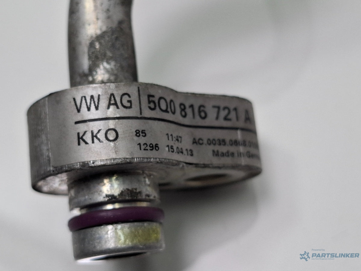 Conducta AC radiator - compresor AUDI A3 Sportback 8VA, 8VF 2012 - > TDI CLHA 5Q0816721A