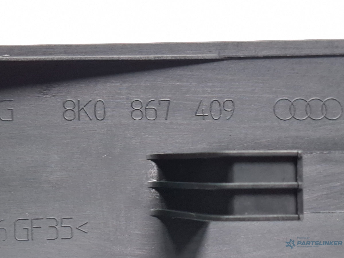 Ornament trim usa stanga fata AUDI A4 IV 8K2, B8 2007 - 2015 TDI CAGB, CJCB, CSUB 8K0867409