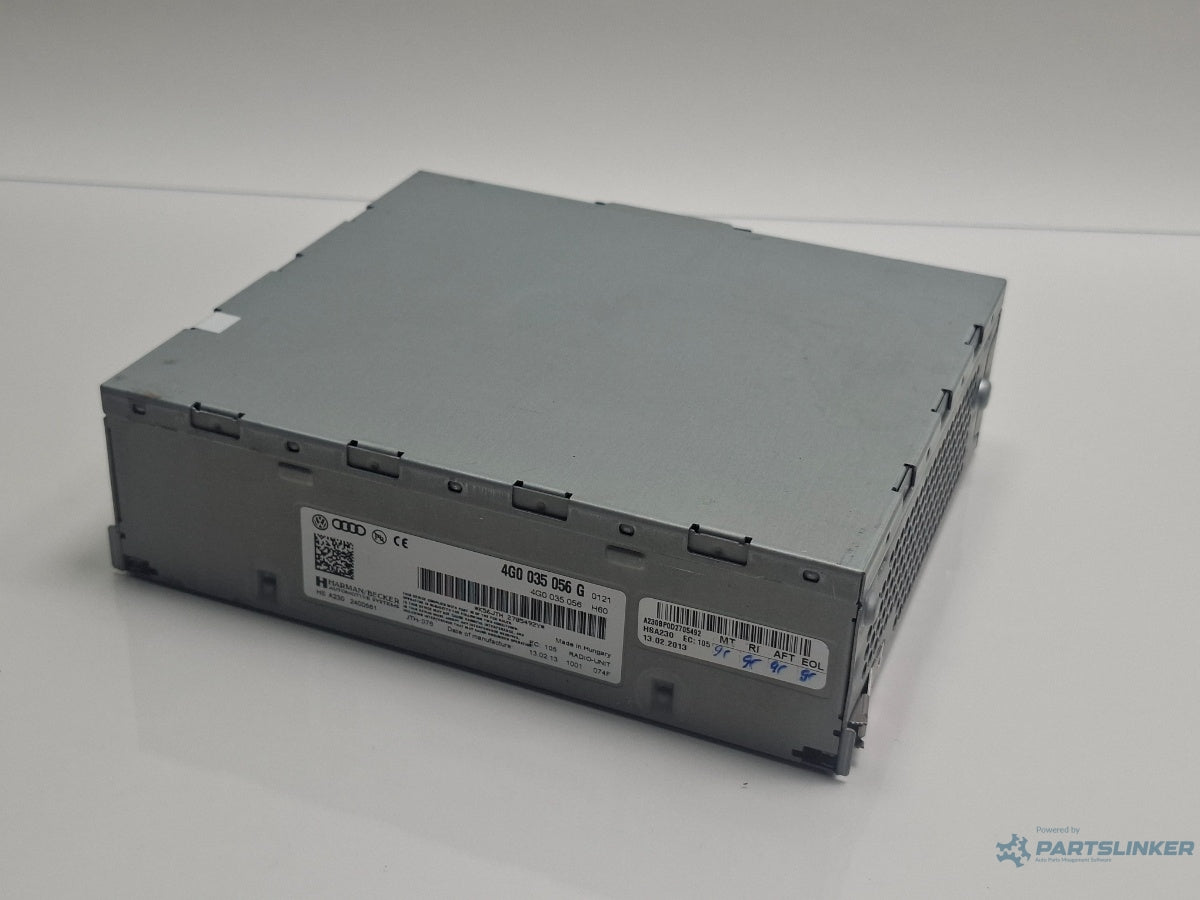 Unitate radio AUDI A4 IV 8K2, B8 2007 - 2015 TDI CAGB, CJCB, CSUB 4G0035056G , 4G0035056