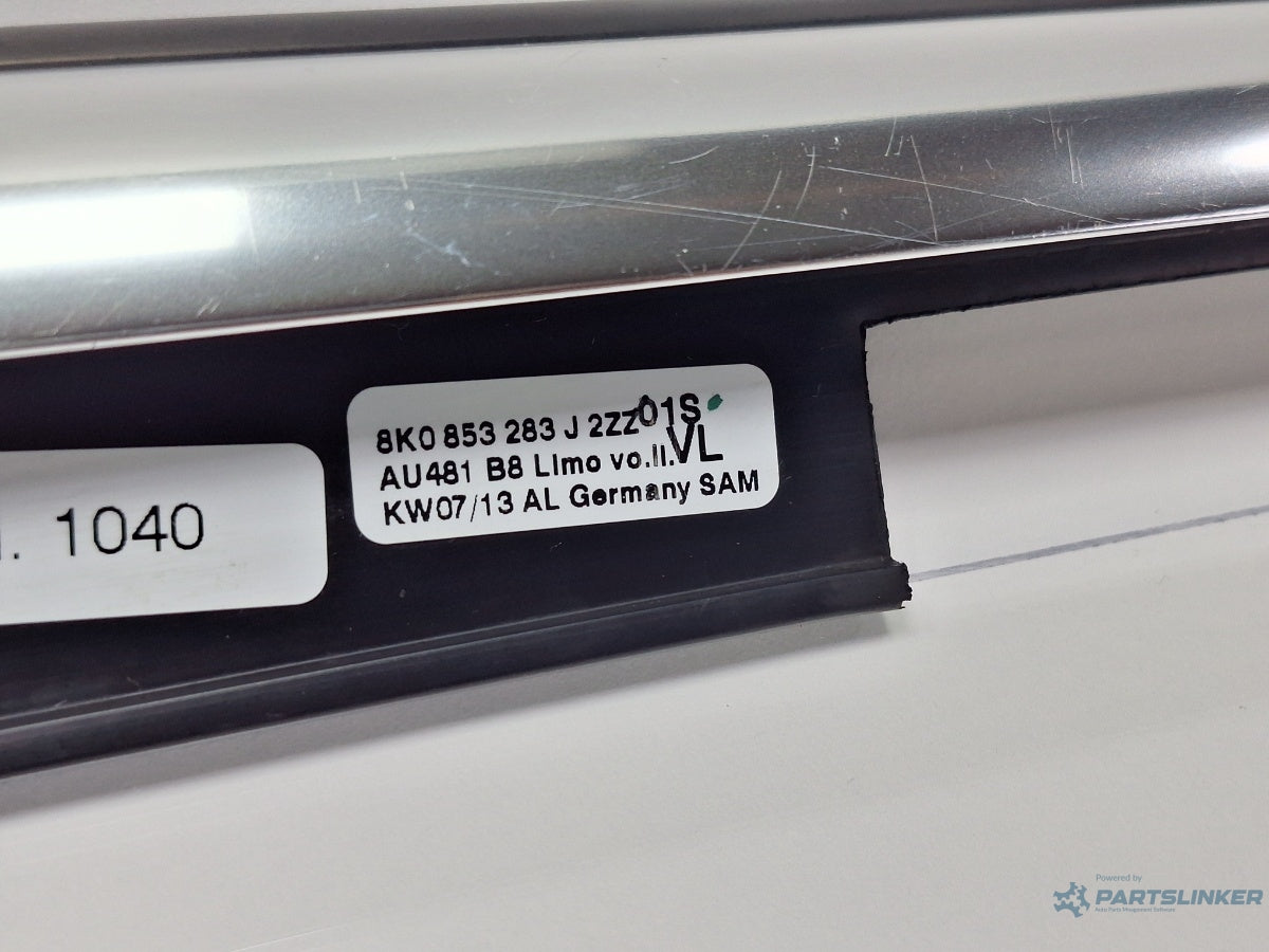 Ornament crom usa stanga fata AUDI A4 IV 8K2, B8 2007 - 2015 TDI CAGB, CJCB, CSUB 8K0853283J