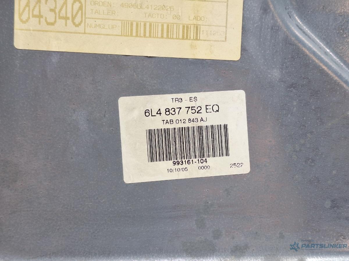 Macara geam dreapta fata SEAT IBIZA IV 6L1 2002 - 20091.4 16V BBY, BKY 6L4837752EQ
