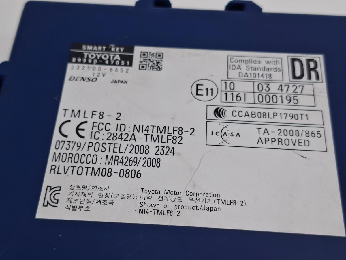 Modul control keyless TOYOTA PRIUS _W3_ 2008 - >1.8 Hybrid 2ZR-FXE 8999047051