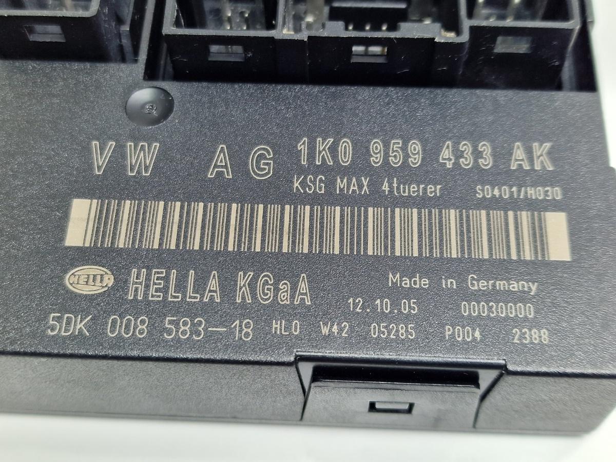 Calculator confort SKODA OCTAVIA 1Z3 2004 - 20131.9 TDI BJB, BKC, BLS, BXE HELLA 5DK00858318 1K0959433AK
