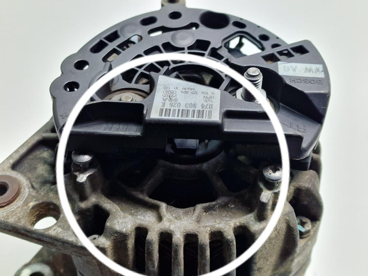Alternator 90A SEAT TOLEDO II 1M2 1998 - 20061.6 16V AUS, AZD, BCB BOSCH 0124325004 074903025K