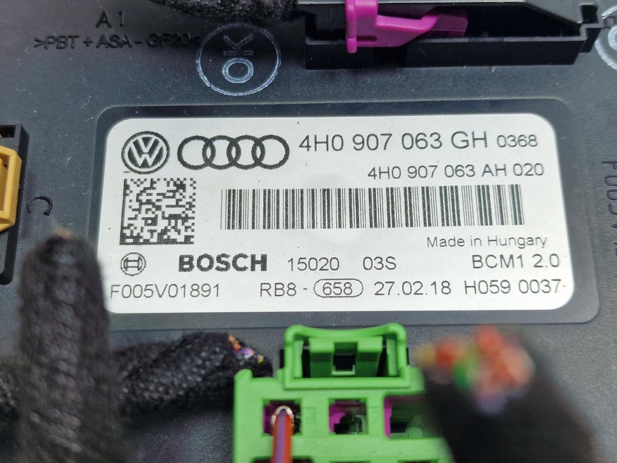 Modul confort AUDI A6 IV Avant 4G5, C7, 4GD 2011 - 2018 2.0 TDI CSUD, DDCB BOSCH F005V01891 4H0907063GH