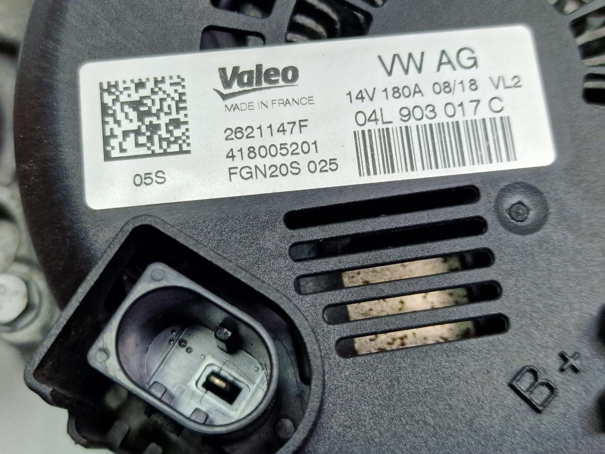 Alternator 180A AUDI A6 IV Avant 4G5, C7, 4GD 2011 - 2018 2.0 TDI CSUD, DDCB Valeo 04L903017C