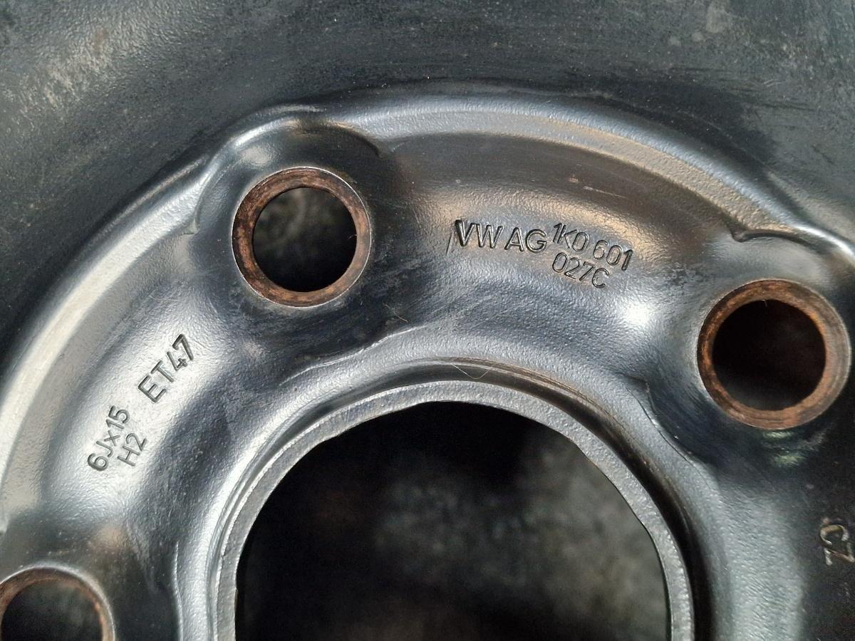 Roti cu anvelope de vara 195/60 R15 6Jx15H2 ET47 1K0601027C VOLKSWAGEN TOURAN 1T1, 1T2 2003 - 2010