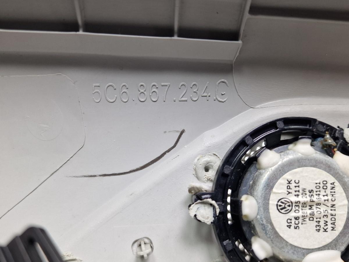 Ornament stalp parbriz dreapta fata VOLKSWAGEN JETTA IV 162, 163, AV3, AV2 2009 -> 1.2 TSI CBZB 5C6867234C