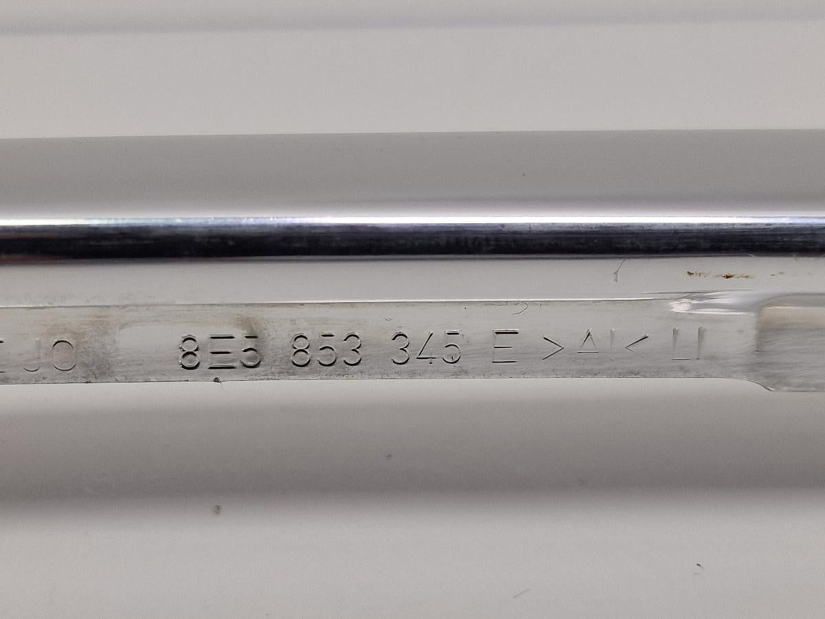 Ornament cromat geam fix stanga spate AUDI A4 III 8EC, B7 2004 - 2008 2.0 TDI BPW 8E5853345E