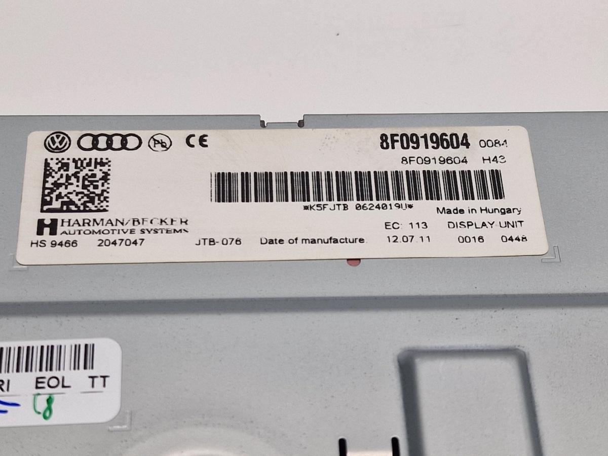 Display AUDI Q5 8RB 2008 -> 2.0 TDI quattro CAHA, CGLB, CMGA 8F0919604