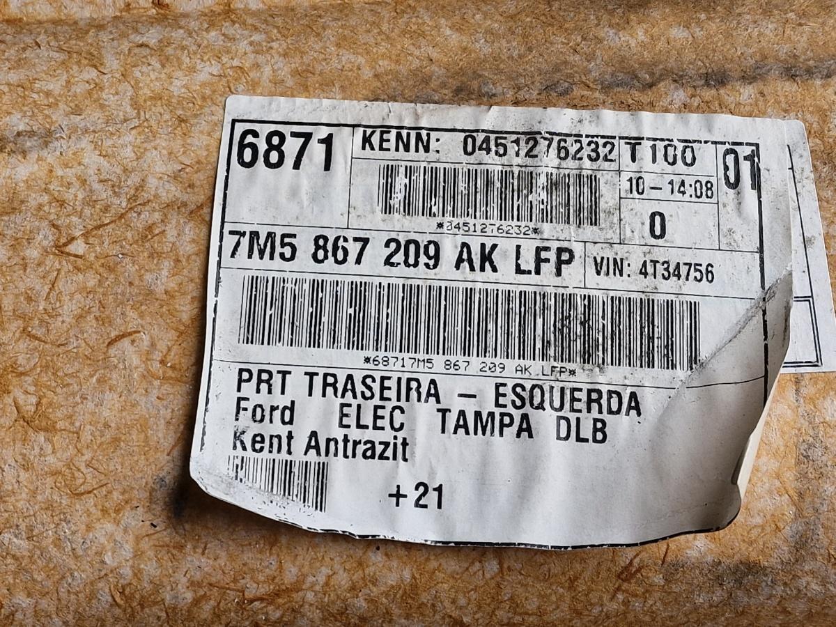 Tapiterie panou portiera stanga spate FORD GALAXY WGR 1995 - 2006 1.9 TDI ASZ 7M5867209AK