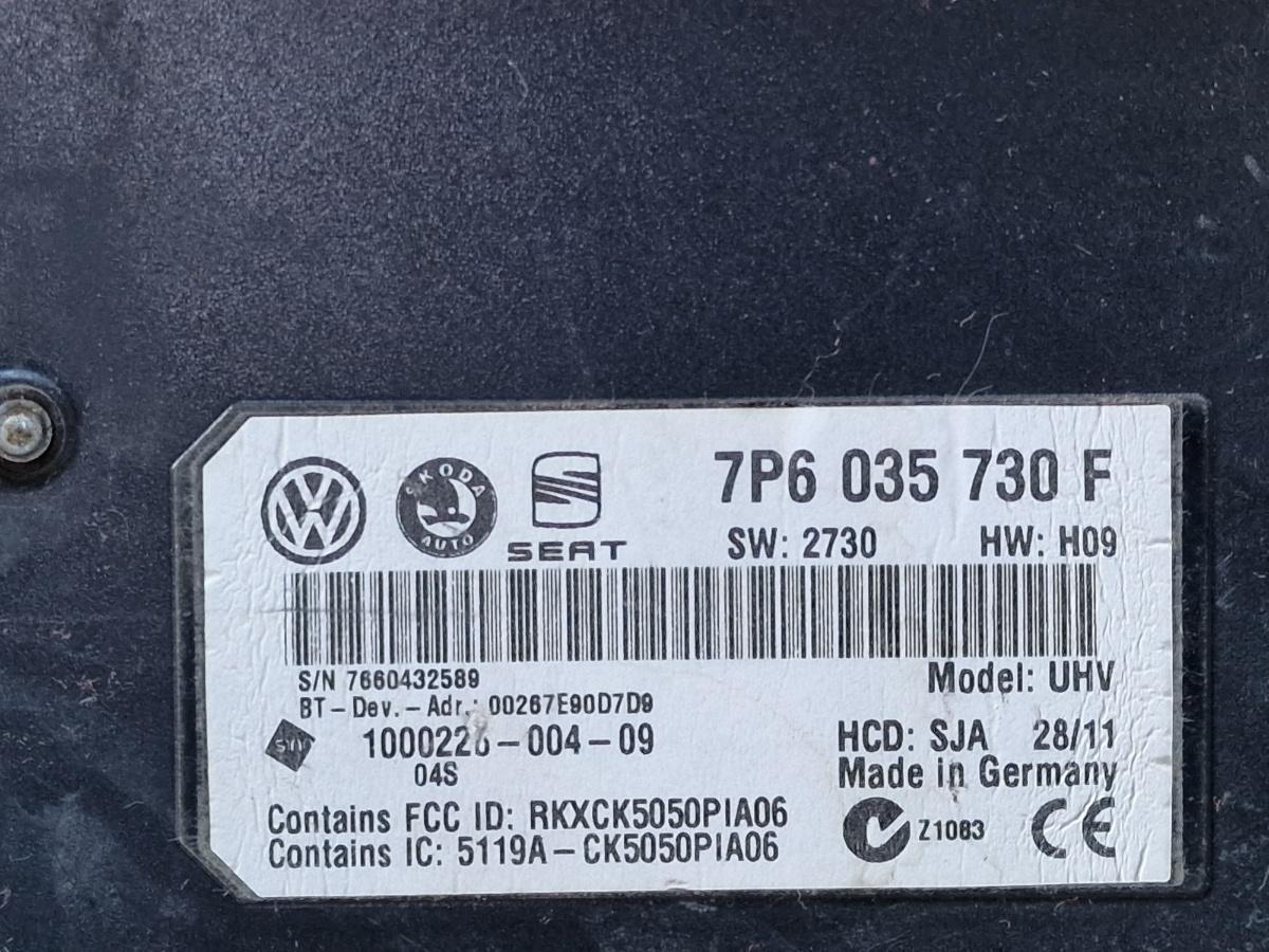 Modul/unitate de control bluetooth SKODA OCTAVIA 1Z3 2004 - 2013 2.0 TDI 16V BKD, CFHC, CLCB 7P6035730F