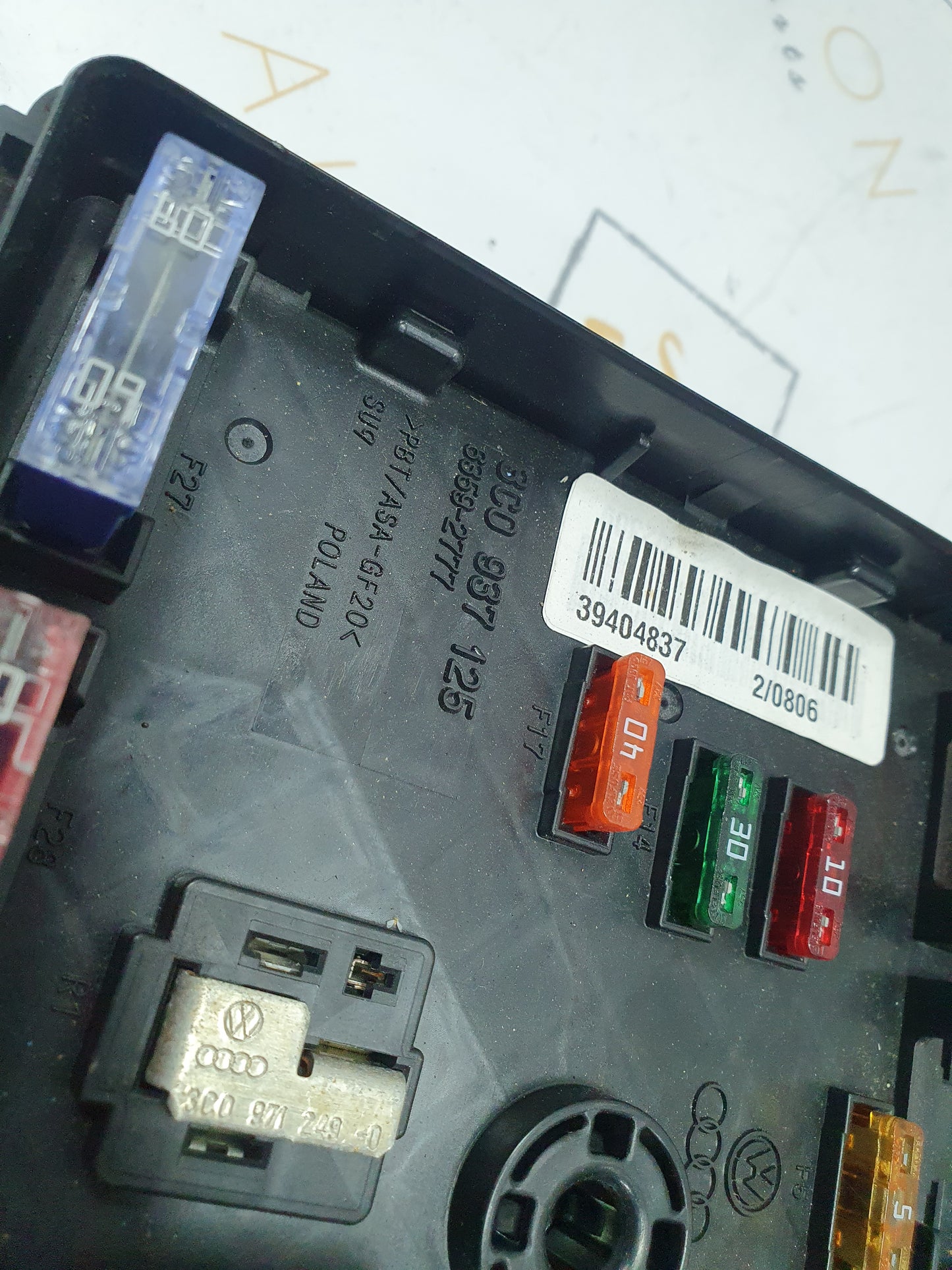 Panou sigurante motor Volkswagen Passat B6 (3C5) Kombi 2.0 TDI BMP 2007