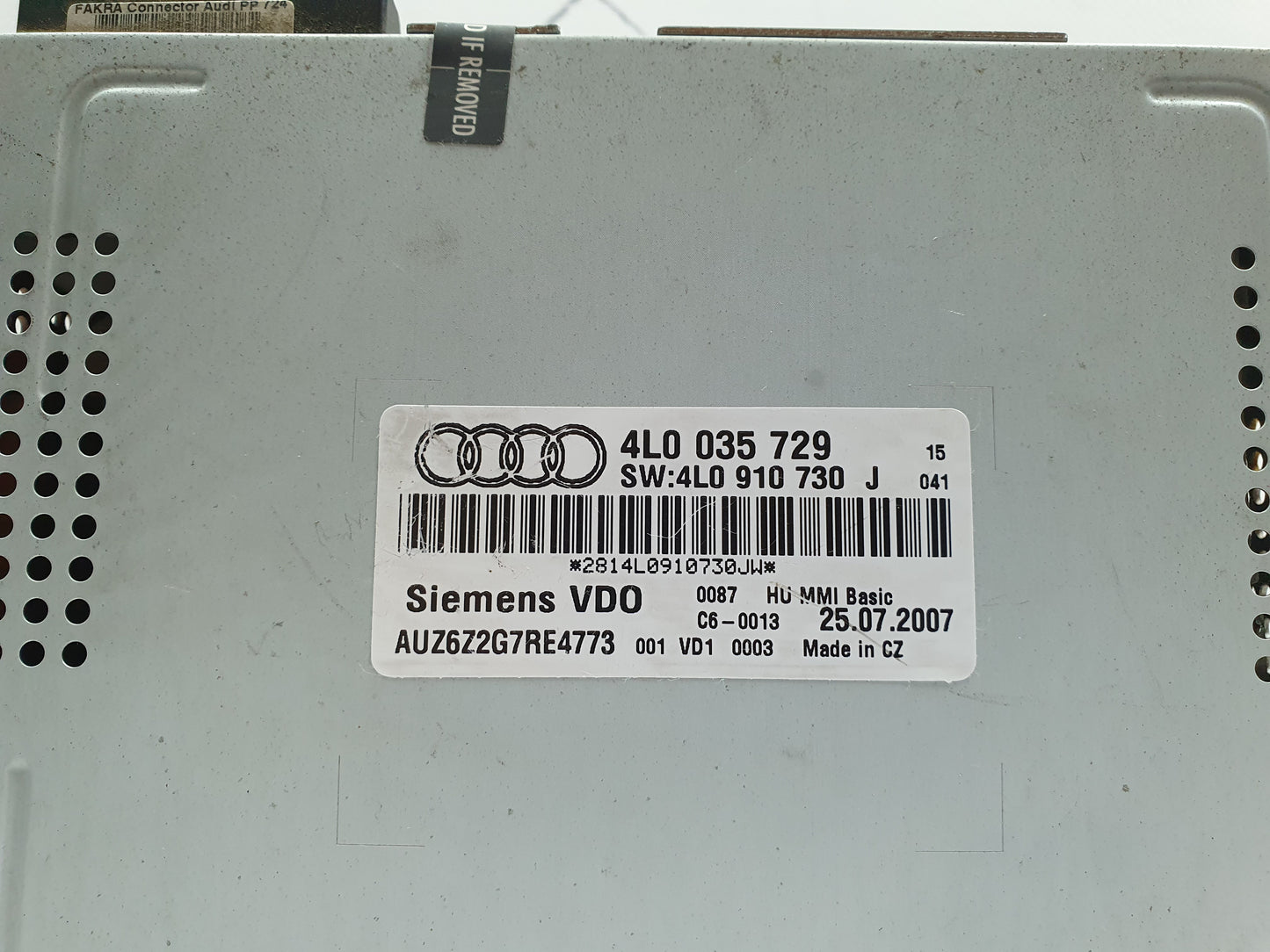 Magazie CD Audi Q7 (4LB) 3.0 TDI 2008