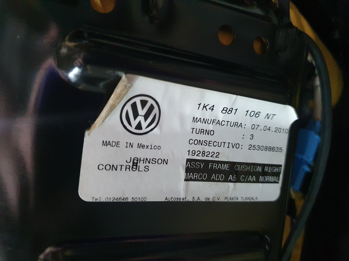 Interior scaune si banchete Volkswagen Jetta (1K2) Berlina 1.6 TDI CAYC 2010