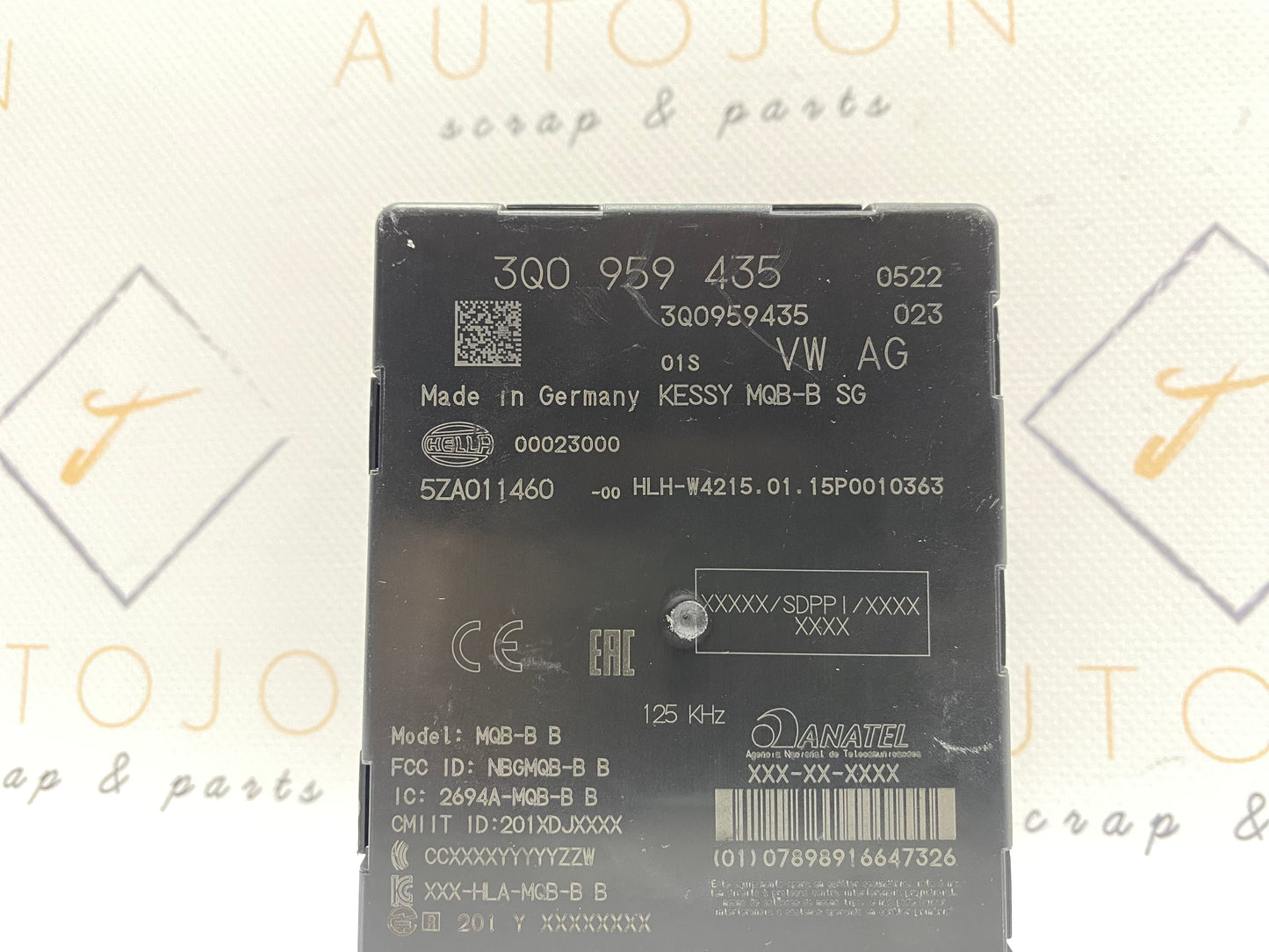 Modul keyless entry / Kessy Volkswagen Passat B8 (3G5) Variant 2.0 TDI CRLB DSG 2015