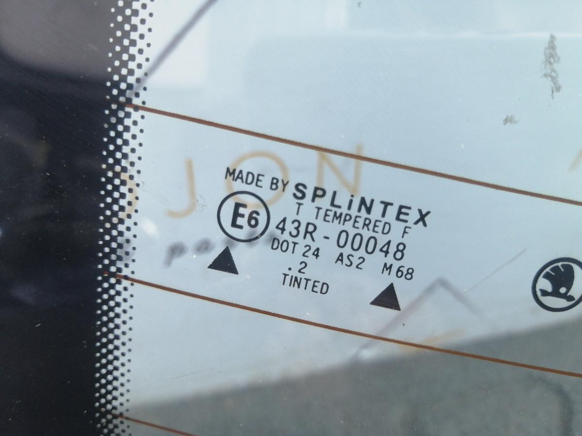 Luneta  SKODA FABIA Saloon 6Y3 1999 - 2007 SPLINTEX 43R-00048 6Y5845051A