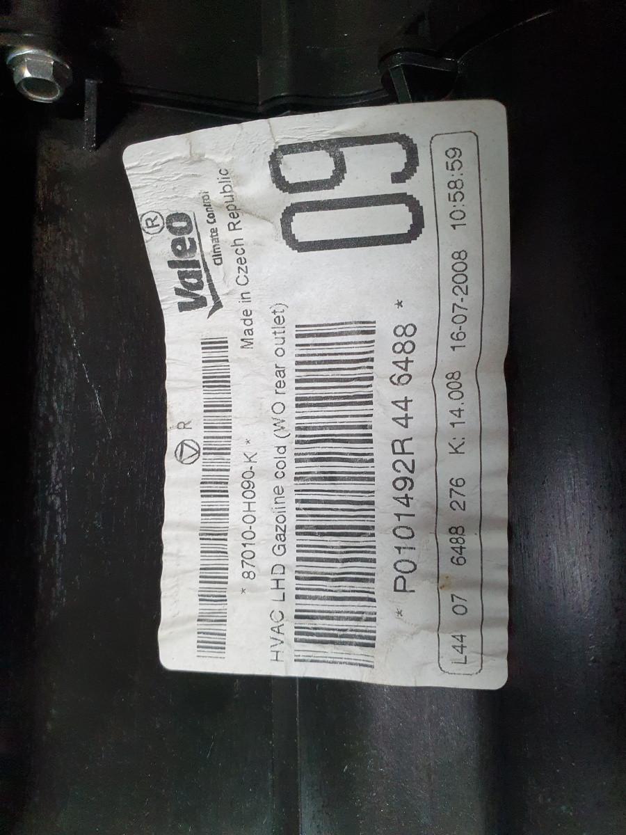 Carcasa aeroterma completa TOYOTA AYGO (_B1_) [ 2005 - > ] OEM 870100H090 / 87010-0H090