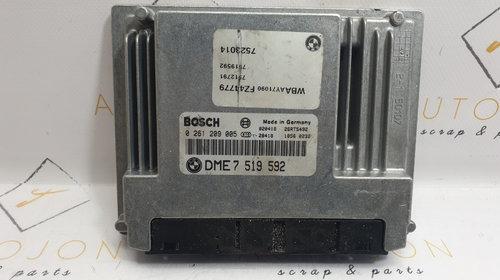 Calculator motor ECU BMW 3 IV (E46) [ 1998 - 2005 ] OEM DME7519592 / DME 7 519 592