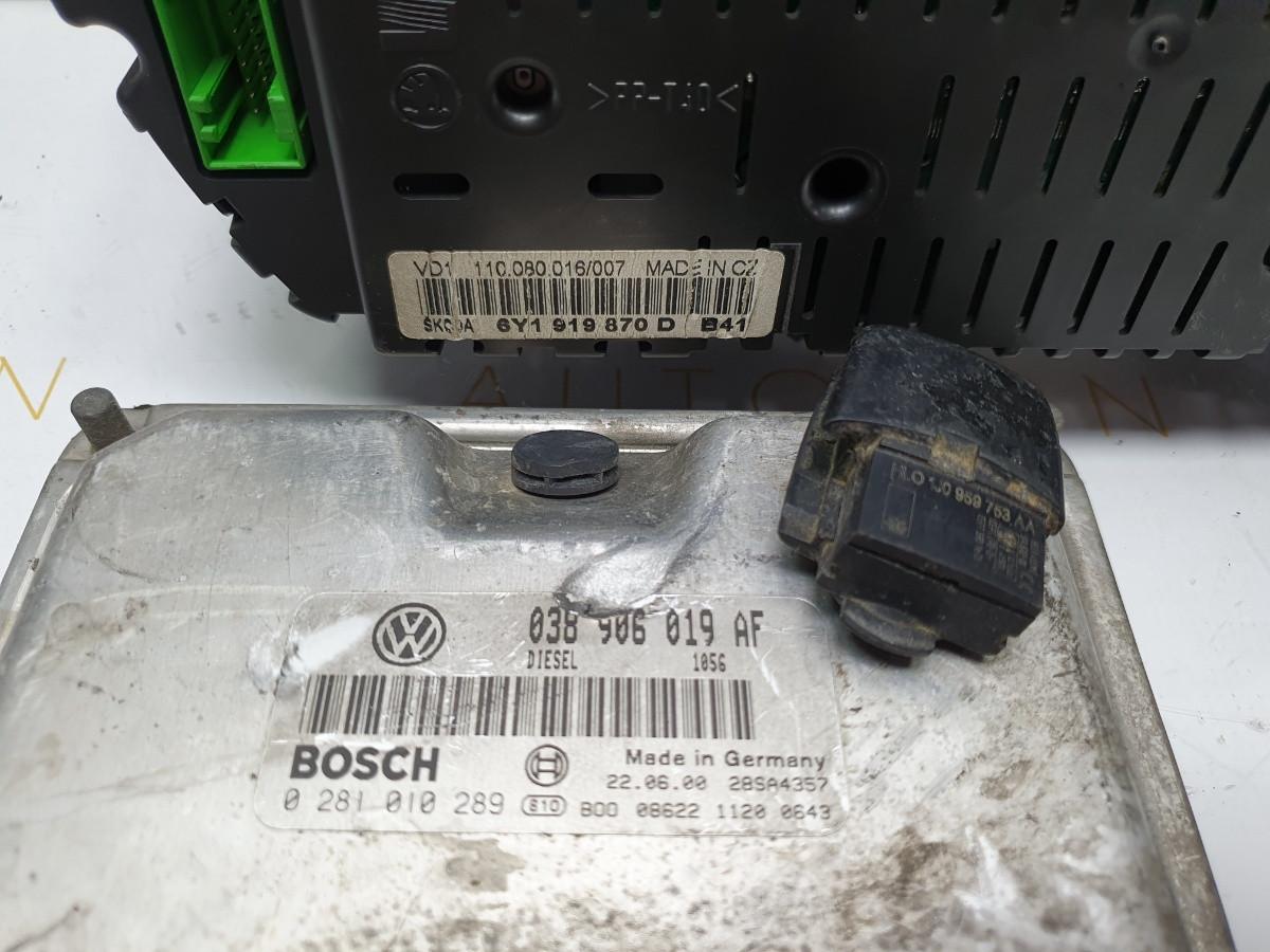 Kit pornire SKODA FABIA (6Y2) [ 1999 - 2008 ] TDI (ATD) 74KW|100HP BOSCH 0281010289 OEM 038906019AF / 6Y1919870D