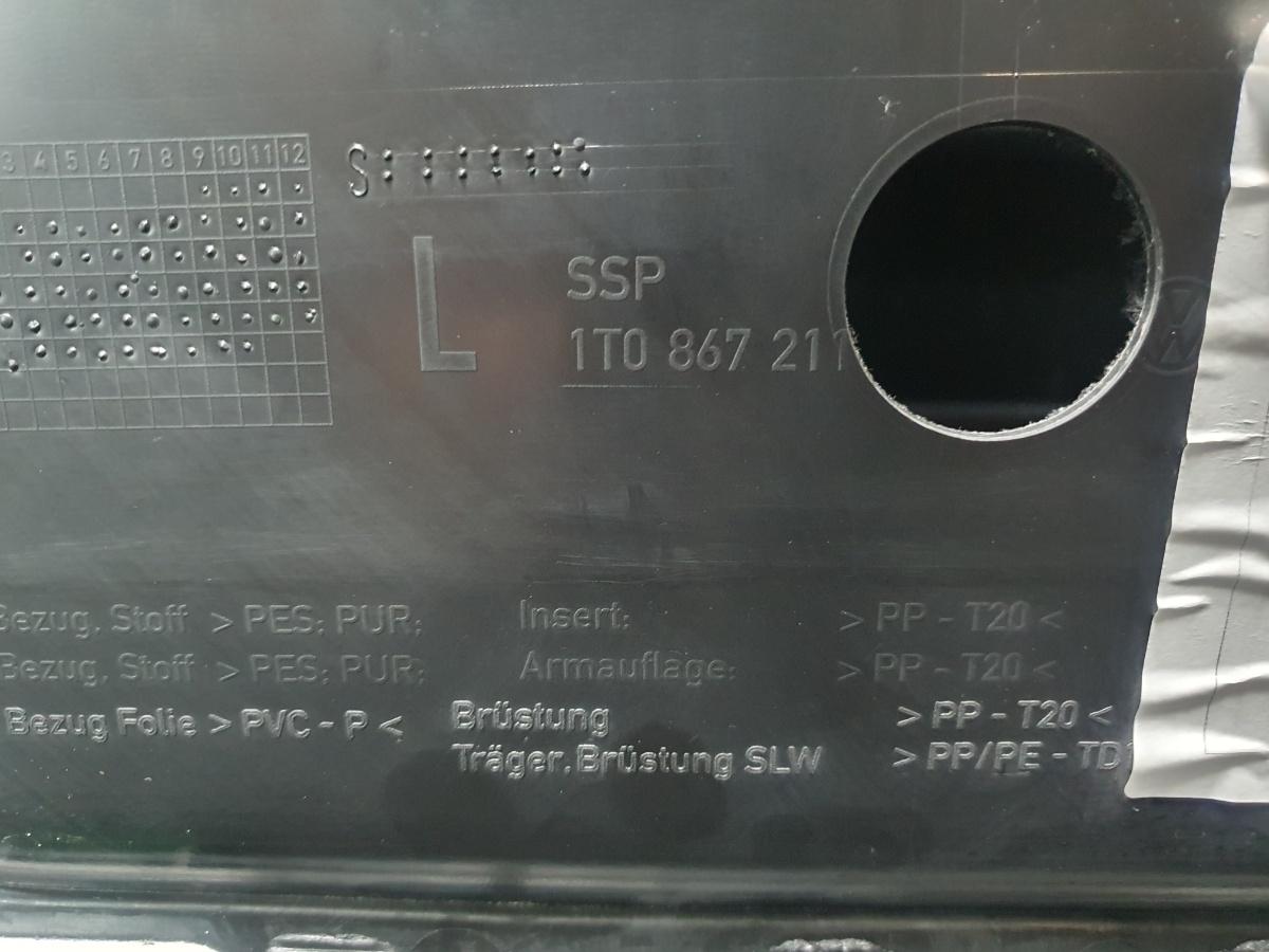 Panou usa stanga spate VOLKSWAGEN TOURAN (1T1, 1T2) [ 2003 - 2010 ] TDI (BKC, BLS, BXE) 77KW|105HP OEM 1T0867212 / 1T0 867 212