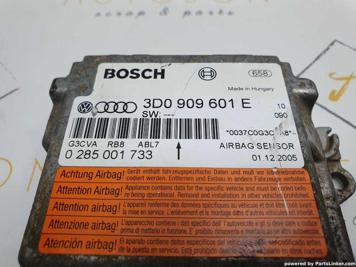 Calculator airbag VOLKSWAGEN TOUAREG (7LA, 7L6, 7L7) [ 2002 - 2013 ] R5 TDI (BAC, BPE) 128KW|174HP BOSCH 0285001733 OEM 3D0909601E / 3D0 909 601 E