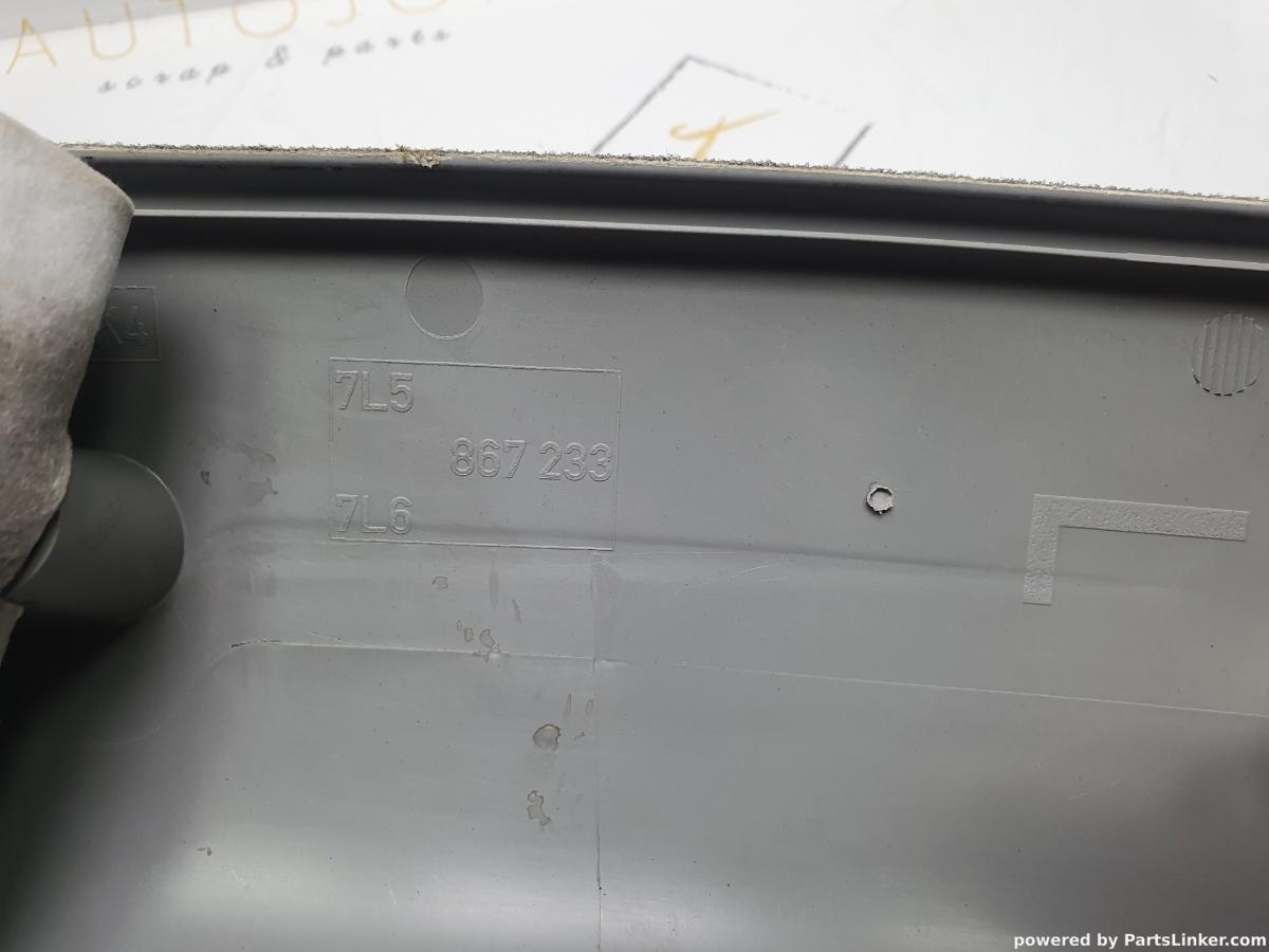 Ornament stalp parbriz stanga VOLKSWAGEN TOUAREG (7LA, 7L6, 7L7) [ 2002 - 2013 ] R5 TDI (BAC, BPE) 128KW|174HP OEM 7L6867233 / 7L6 867 233